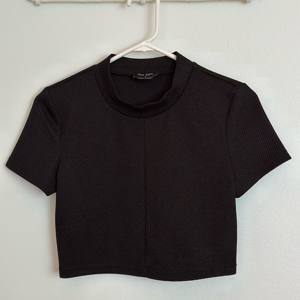 The Fifth, black crop top size small